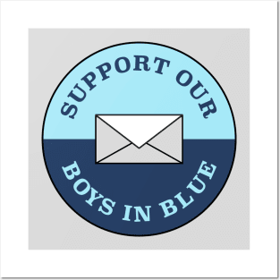 Support Our Boys In Blue - USPS Posters and Art